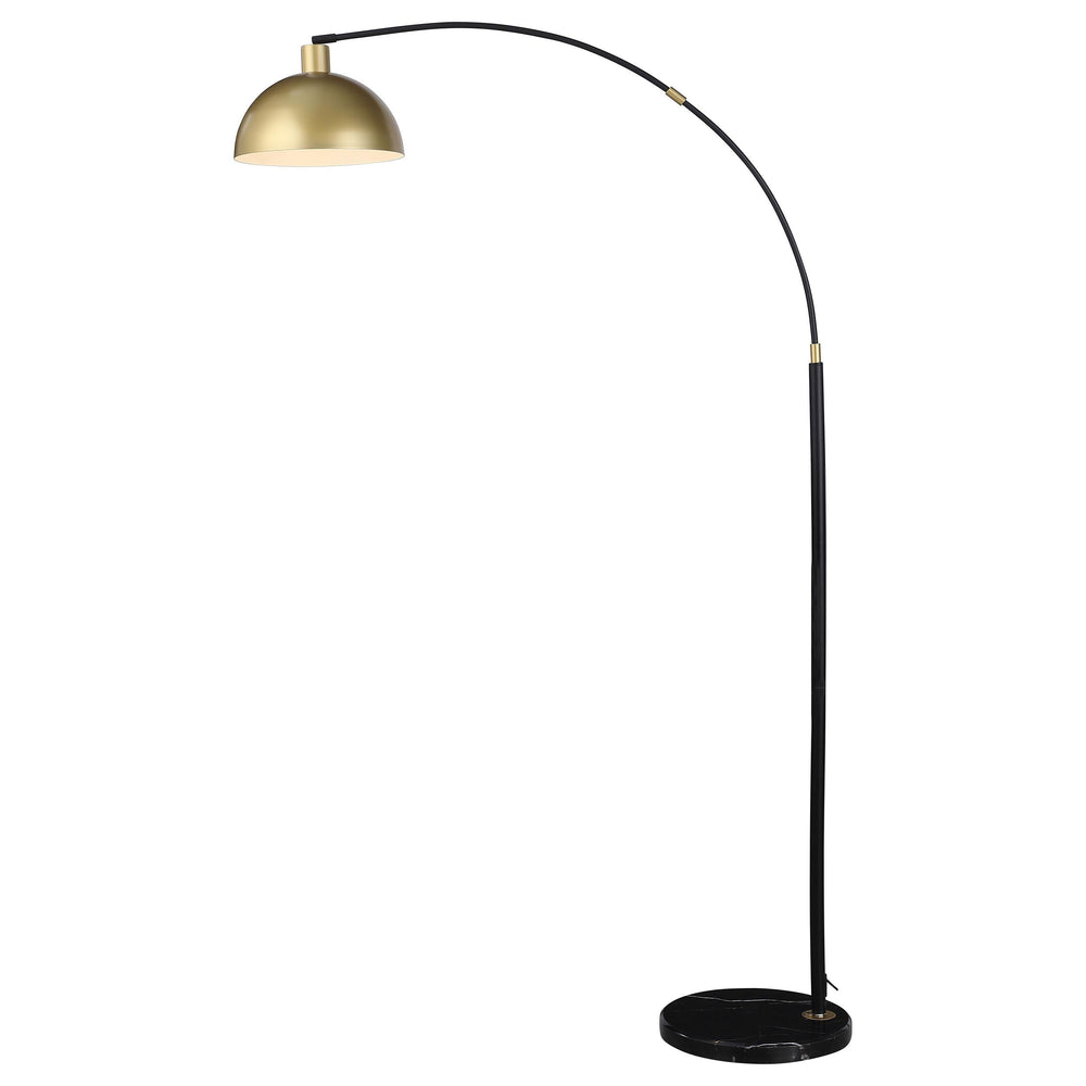 Coaster Furniture 920059 Gloria 74-inch Arched Dome Shade Metal Floor Lamp Black