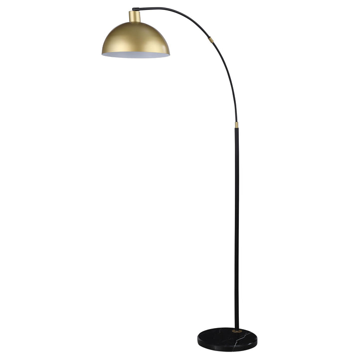 Coaster Furniture 920059 Gloria 74-inch Arched Dome Shade Metal Floor Lamp Black