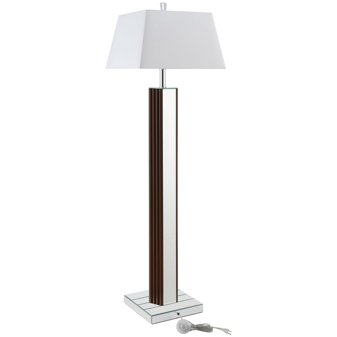 Coaster Furniture 920178 Elena 67-inch Square Tapered Mirrored Floor Lamp Brown
