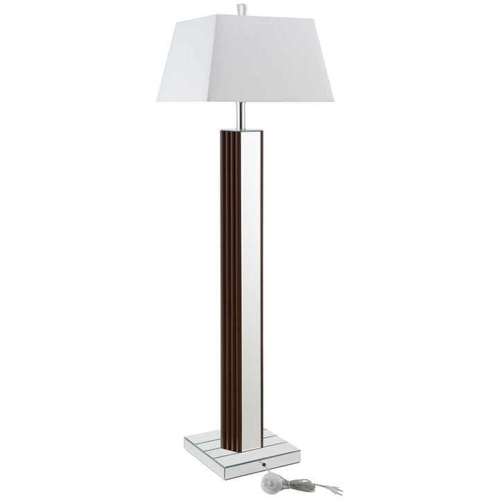 Coaster Furniture 920178 Elena 67-inch Square Tapered Mirrored Floor Lamp Brown