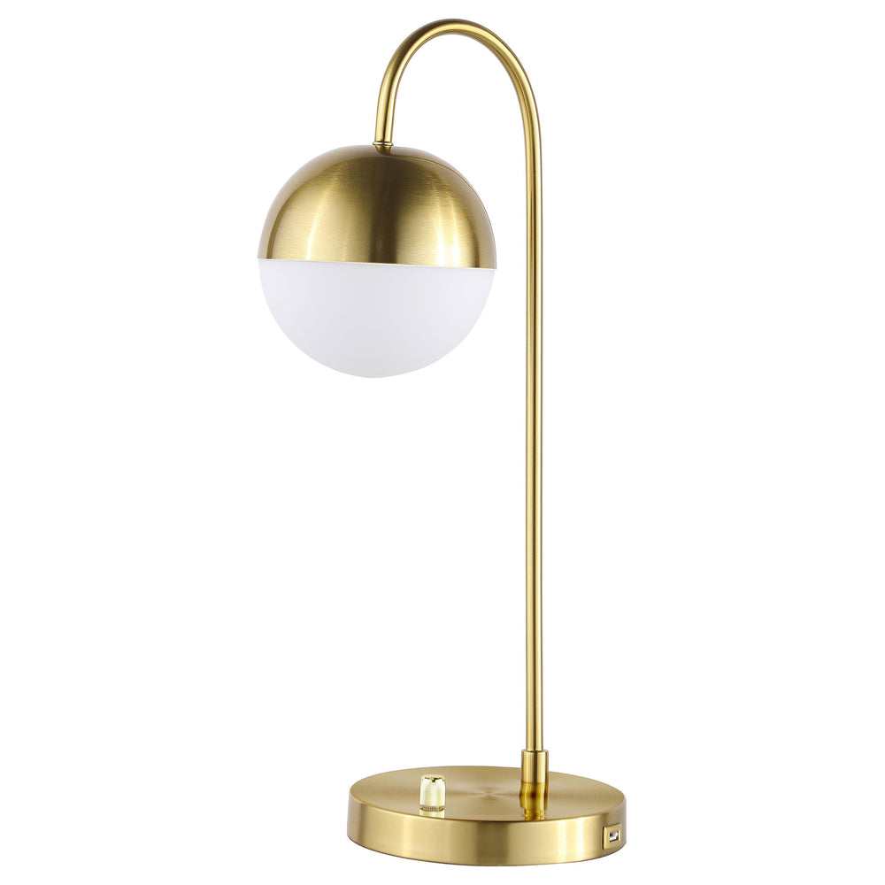 Coaster Furniture 920216 Merrick 21-inch Spherical Arched Bedside Table Lamp Gold