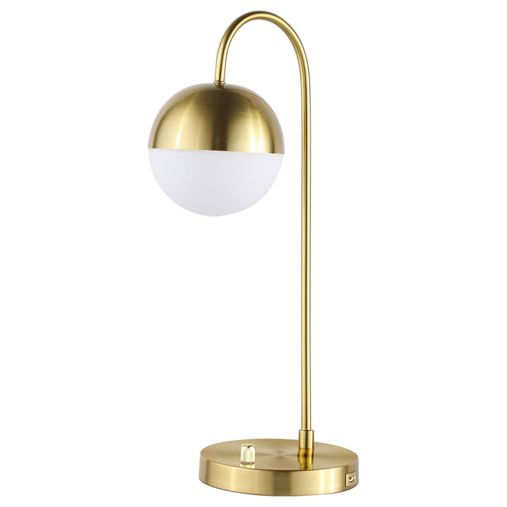 Coaster Furniture 920216 Merrick 21-inch Spherical Arched Bedside Table Lamp Gold