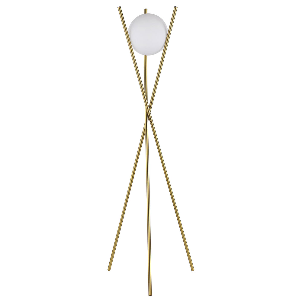 Coaster Furniture 920218 Yamileth 65-inch Spherical Bulb Metal Tripod Floor Lamp Gold