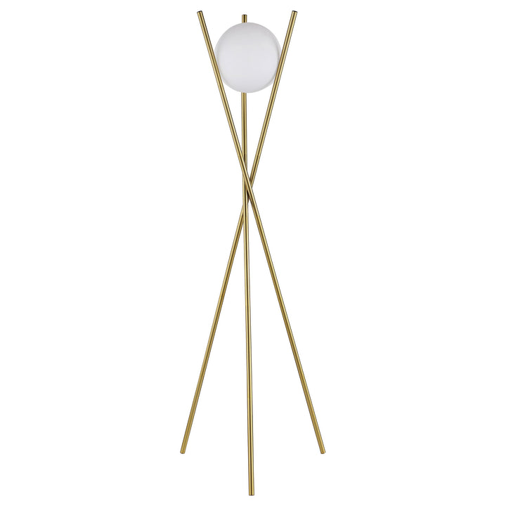 Coaster Furniture 920218 Yamileth 65-inch Spherical Bulb Metal Tripod Floor Lamp Gold