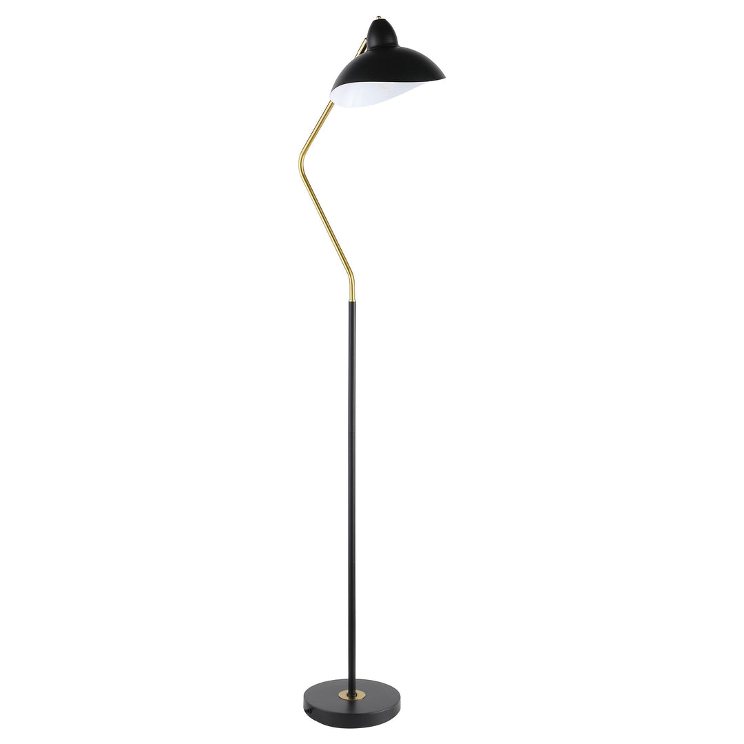Coaster Furniture 920223 Lucien 69-inch Dome Shade Metal Task Floor Lamp Black