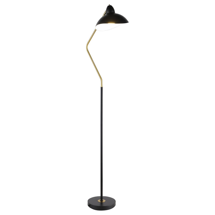 Coaster Furniture 920223 Lucien 69-inch Dome Shade Metal Task Floor Lamp Black