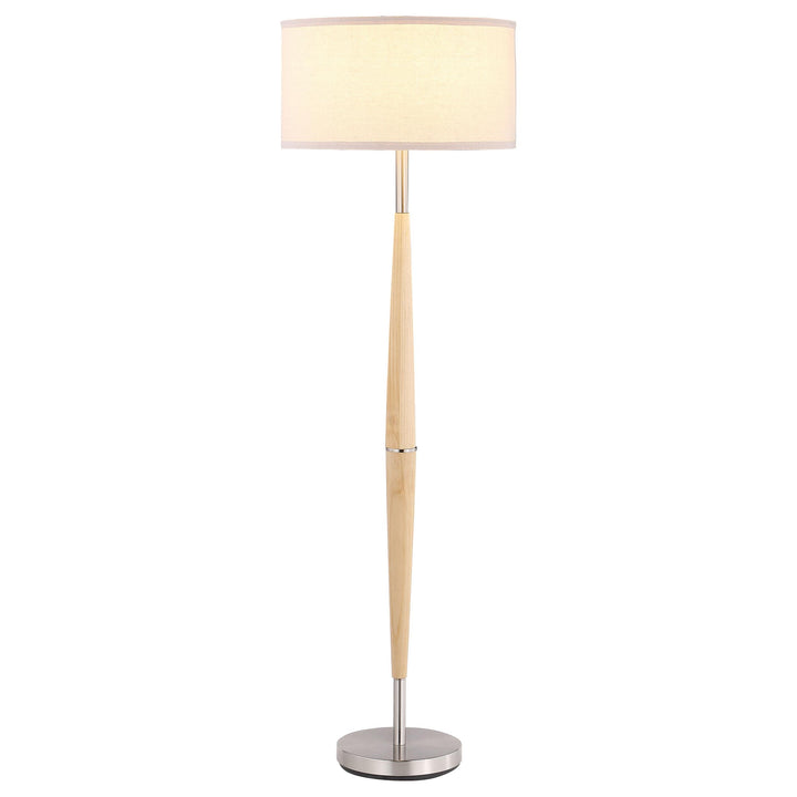 Coaster Furniture 920239 Flanary 58-inch Drum Shade Tapered Lamp Natural