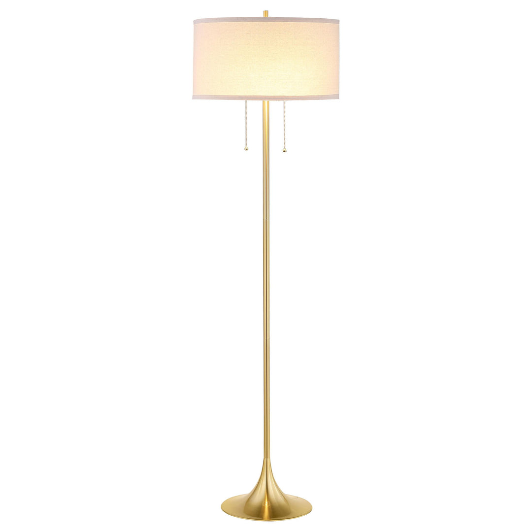 Coaster Furniture 920240 Elmira 65-inch Drum Shade Metal Lamp Gold