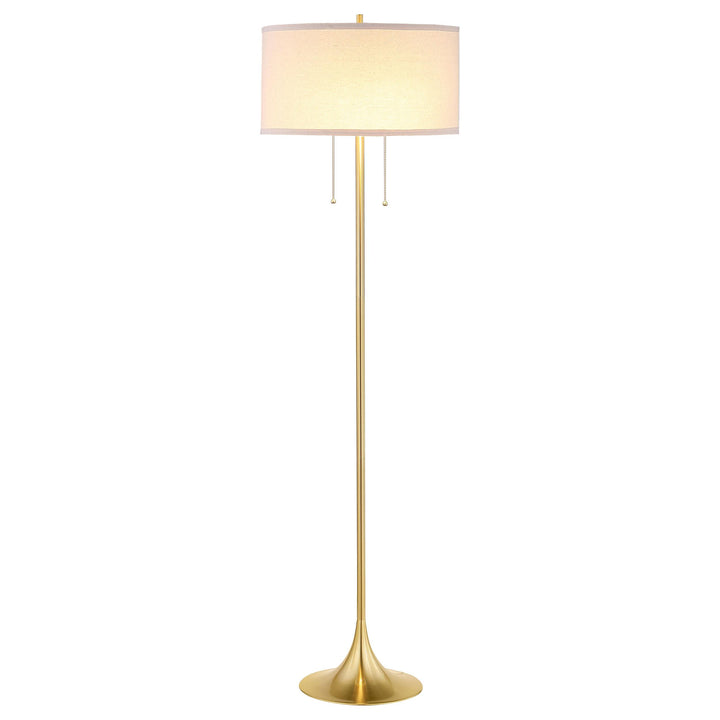 Coaster Furniture 920240 Elmira 65-inch Drum Shade Metal Lamp Gold