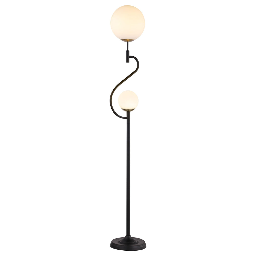 Coaster Furniture 920243 Dacki 69-inch Dual Spherical Bulb Metal Lamp Black
