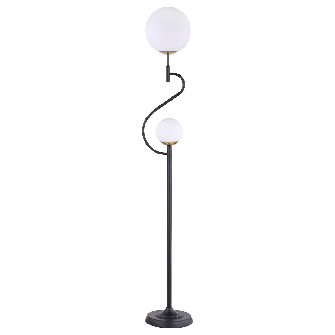 Coaster Furniture 920243 Dacki 69-inch Dual Spherical Bulb Metal Lamp Black