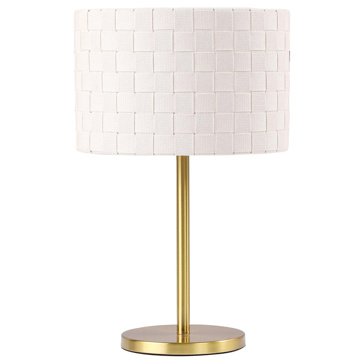 Coaster Furniture 920304 Ramiro 66-inch Drum Shade Metal Bedside Table Lamp Gold