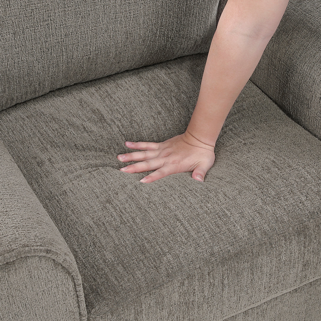 Ellery Chenille 81" Brown Sofa