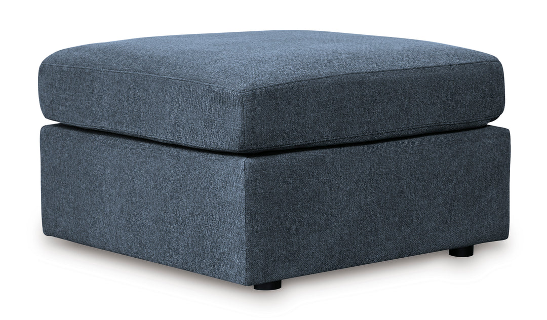 Modmax Oversized Accent Ottoman in Blue