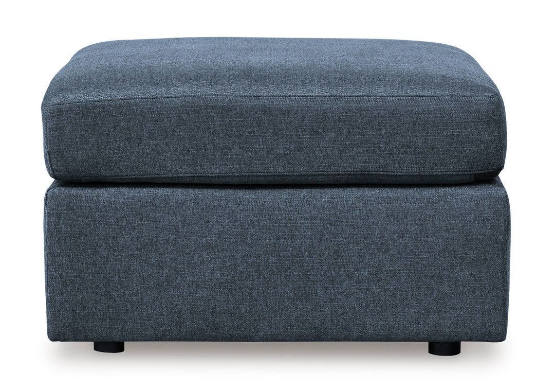 Modmax Oversized Accent Ottoman in Blue
