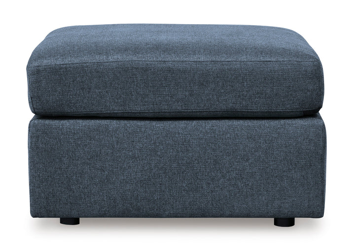 Modmax Oversized Accent Ottoman in Blue