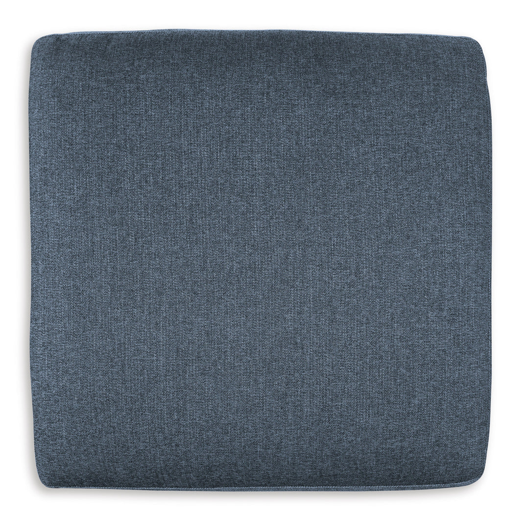 Modmax Oversized Accent Ottoman in Blue