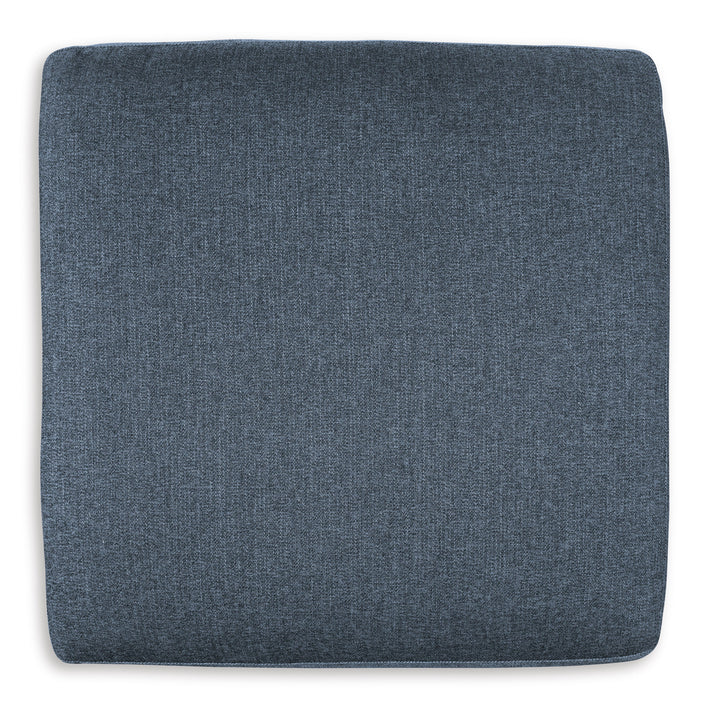 Modmax Oversized Accent Ottoman in Blue