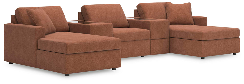 Modmax 5-Piece Pit Sectional - Spice (1)