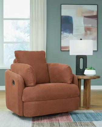 Modmax Swivel Glider Recliner in Spice