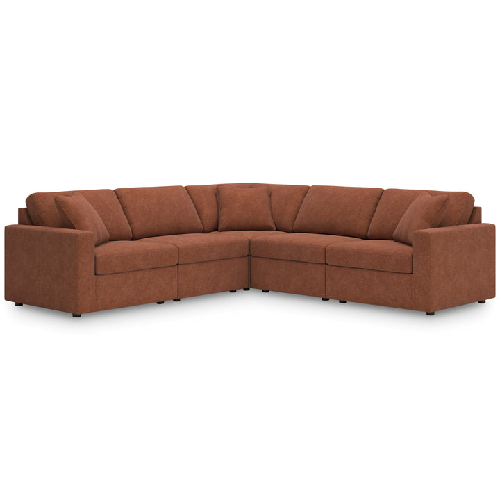 Ashley Modmax 5-Piece Sectional in Spice