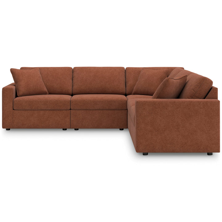 Ashley Modmax 5-Piece Sectional in Spice