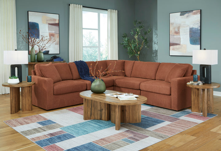 Ashley Modmax 5-Piece Sectional in Spice