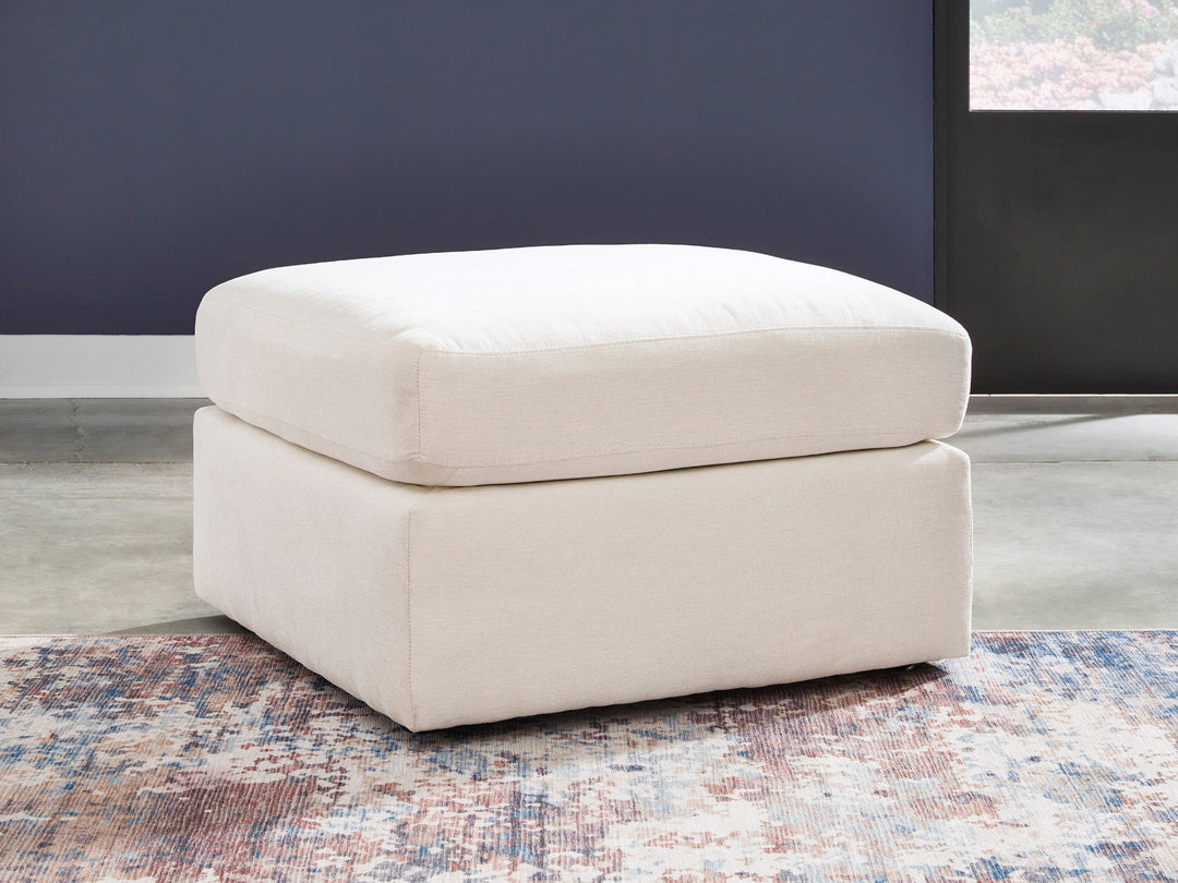 Modmax Oversized Accent Ottoman in Blue