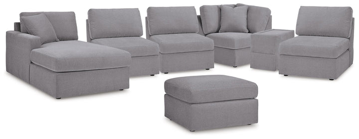 Modmax 6-Piece Sectional with Chaise and Ottoman - Granite (1)