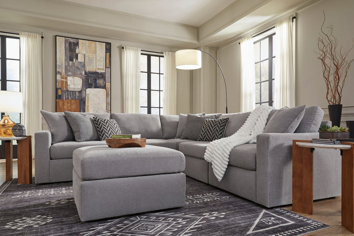 Modmax Oversized Accent Ottoman in Gray