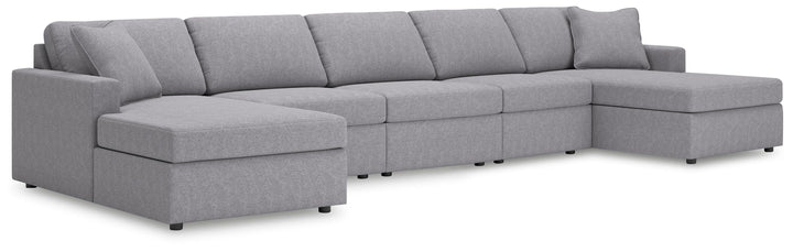 Modmax 5-Piece Double Chaise Sectional - Granite (1)