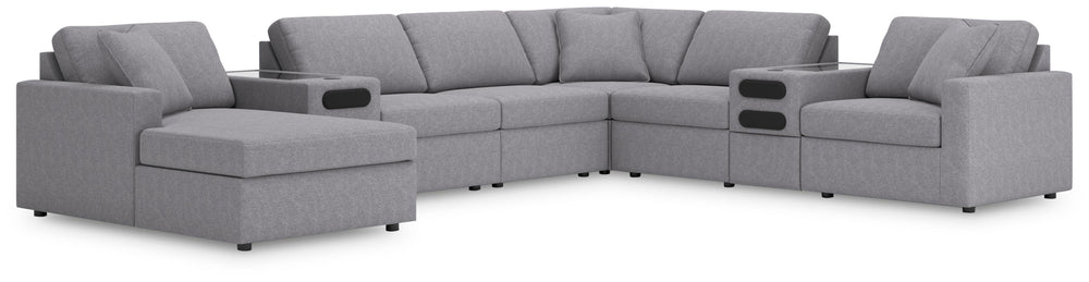 Modmax 8-Piece Sectional with Audio System and Chaise - Granite (1)