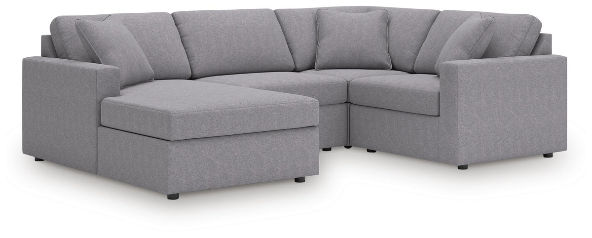 Modmax 4-Piece Sectional with Chaise - Granite (1)