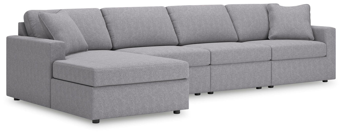 Modmax 4-Piece Sectional with Chaise - Granite (1)