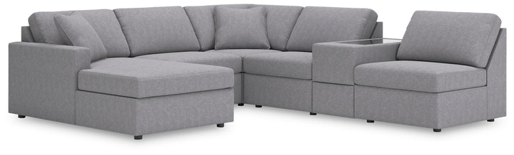 Modmax 6-Piece Sectional with Chaise - Granite (1)