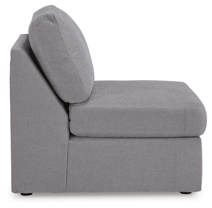 Modmax 4-Piece Sectional and Ottoman - Granite (12)