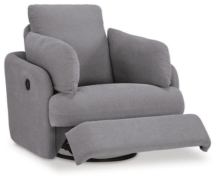 Modmax 3-Piece Sectional Sofa, 2-Piece Sectional Loveseat and Swivel Glider Recliner - Granite (17)