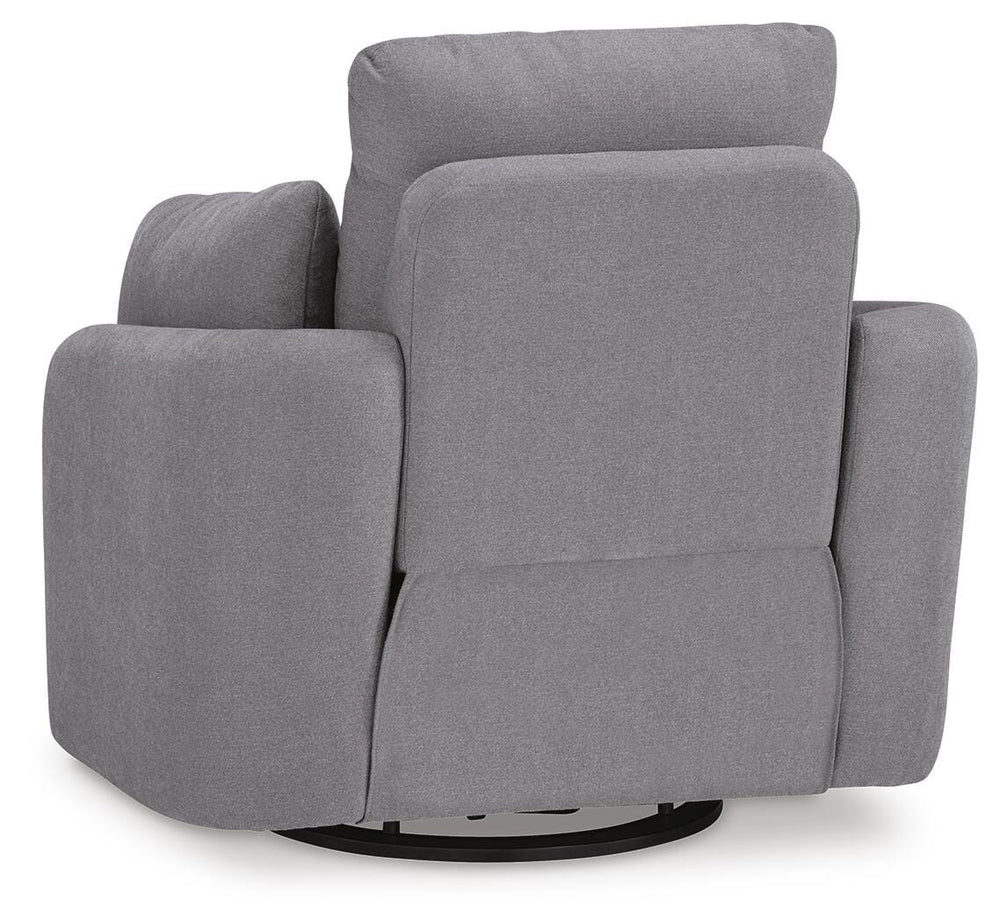 Modmax 3-Piece Sectional Sofa, 2-Piece Sectional Loveseat and Swivel Glider Recliner - Granite (19)
