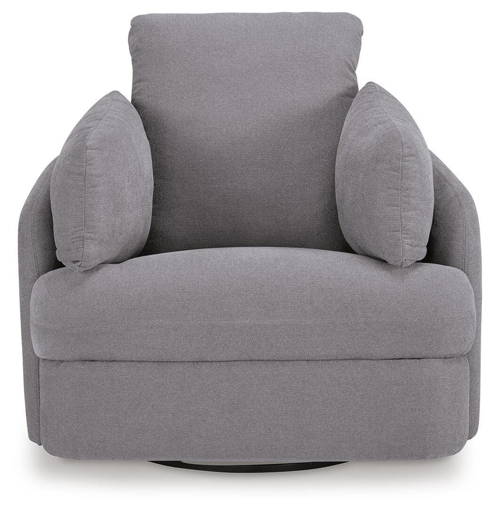 Modmax 5-Piece Sectional and Swivel Glider Recliner - Granite (12)