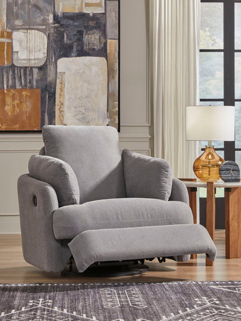 Modmax Swivel Glider Recliner in Gray