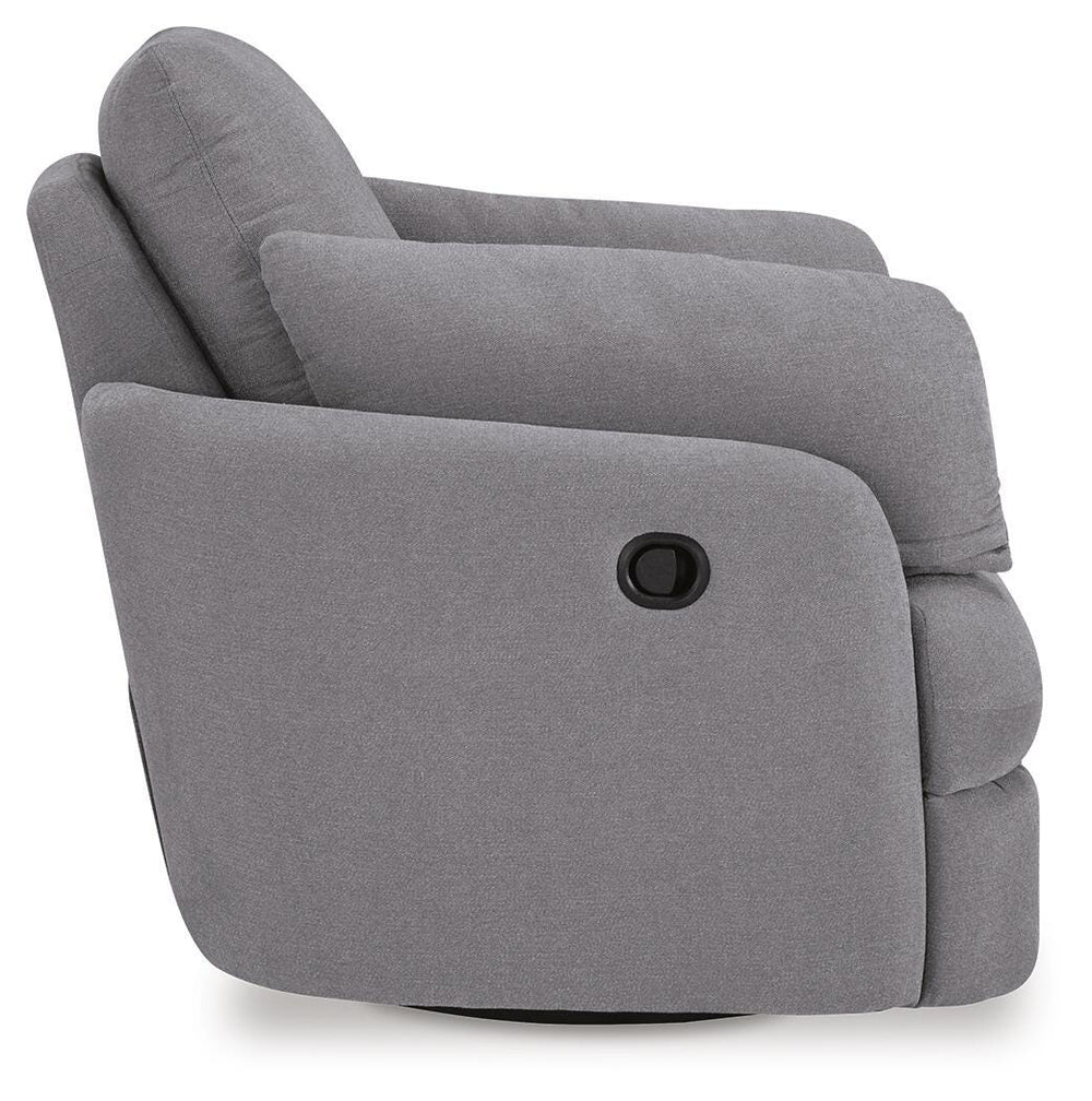 Modmax 3-Piece Sectional Sofa, 2-Piece Sectional Loveseat and Swivel Glider Recliner - Granite (18)