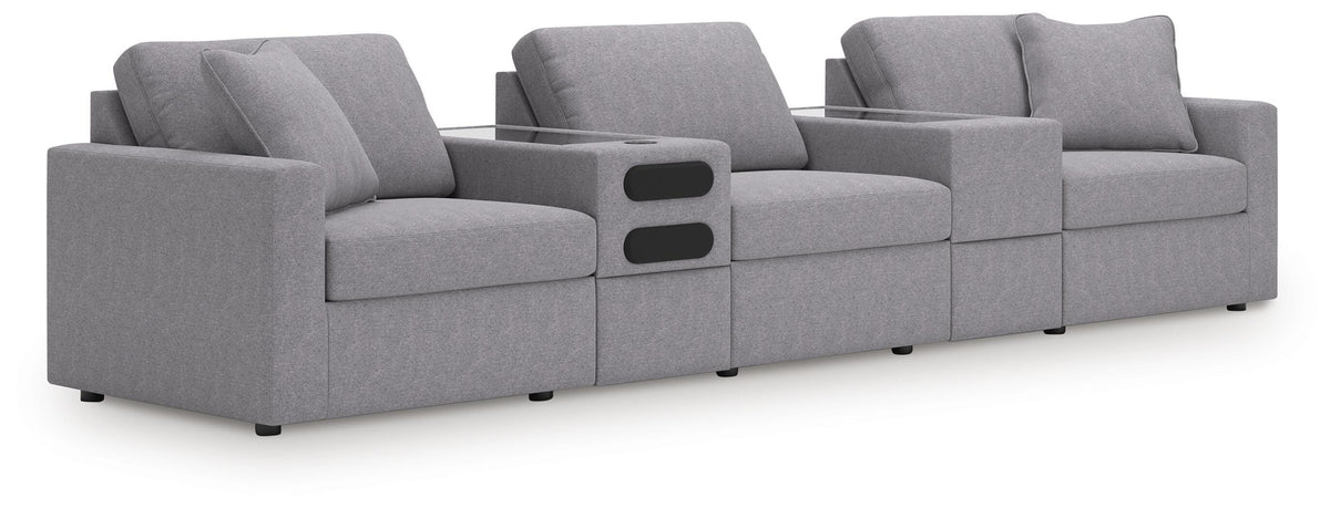Modmax 5-Piece Sectional with Audio System - Granite (1)