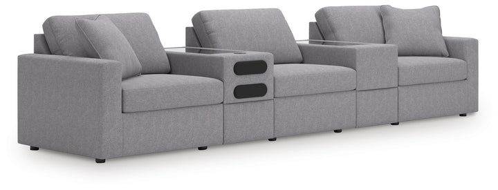Modmax 5-Piece Sectional with Audio System - Granite (1)