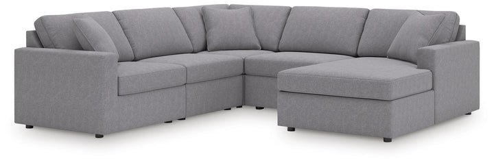 Modmax 5-Piece Sectional with Chaise - Granite (1)