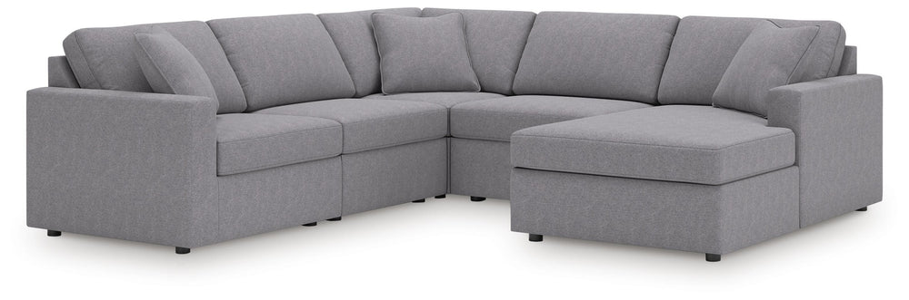 Modmax 5-Piece Sectional with Chaise - Granite (1)