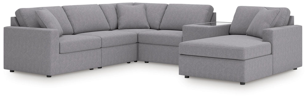 Modmax 6-Piece Sectional with Chaise - Granite (1)