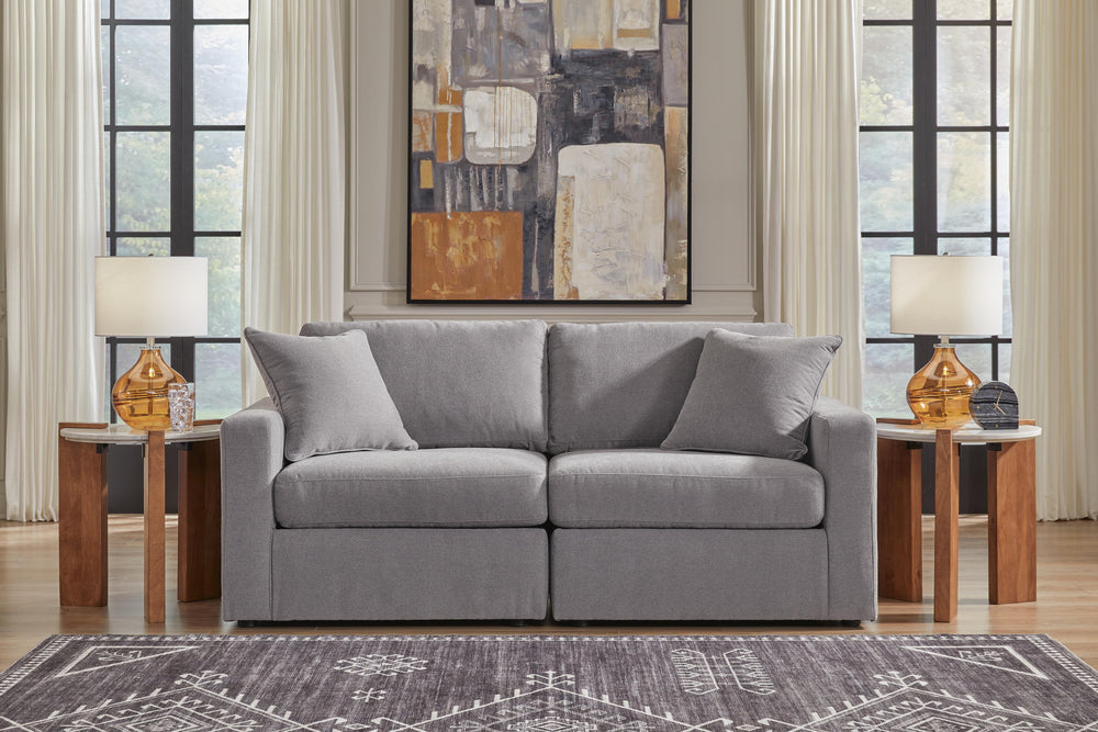 Modmax 2-Piece Sectional - Granite (2)