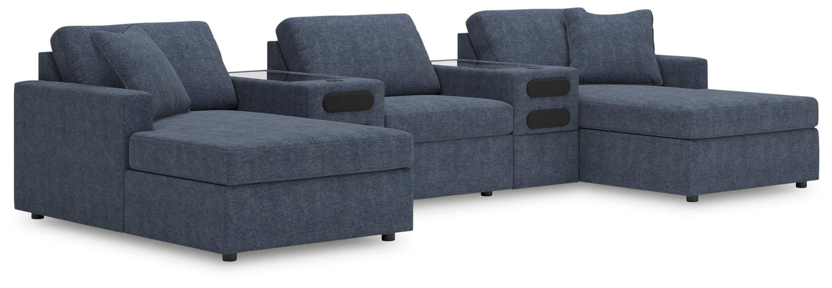 Modmax 5-Piece Double Chaise with Audio Consoles - Ink (1)