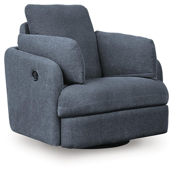 Modmax Swivel Glider Recliner in Blue (1)
