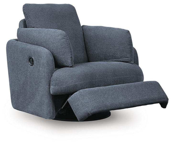 Modmax Swivel Glider Recliner in Blue (3)